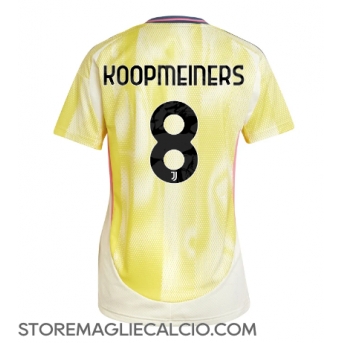 Juventus Teun Koopmeiners #8 Maglia Gara Trasferta Repliche 2024-25 Donna
